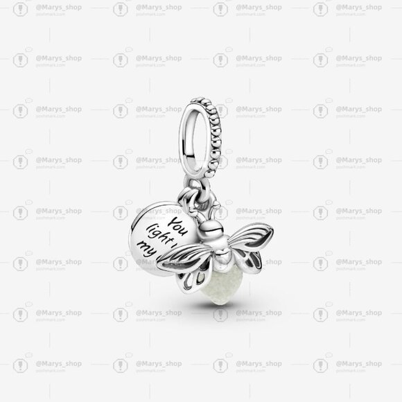 Pandora Glow-in-the-dark Firefly Dangle Charm|Pendant - Picture 1 of 1